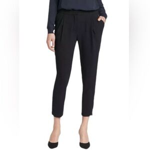 Vince Women's Cropped Tapered Harem Black Ankle Pants